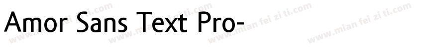 Amor Sans Text Pro字体转换